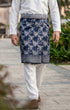 Sampin Instant Kasturi Navy Blue front view traditional tenun pattern