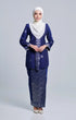 SEROJA KEBAYA | DARK ROYAL BLUE SILVER