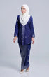 SEROJA KEBAYA | DARK ROYAL BLUE SILVER