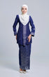 SEROJA KEBAYA | DARK ROYAL BLUE SILVER
