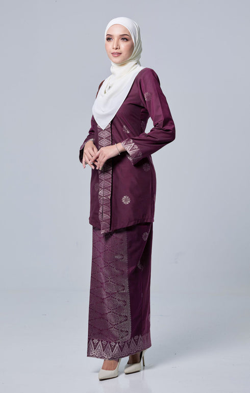 SEROJA KEBAYA | DARK MAGENTA SILVER
