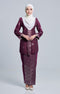 SEROJA KEBAYA | DARK MAGENTA SILVER