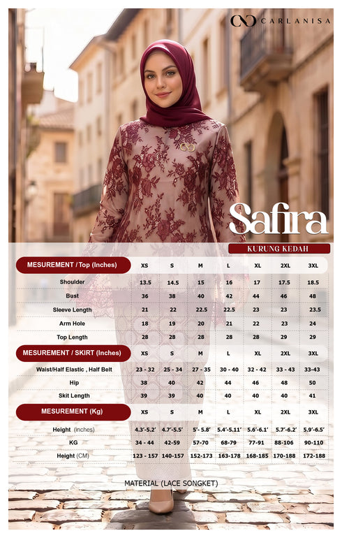 SAFIRA KURUNG KEDAH | BLACK