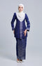 DEFECT SEROJA KEBAYA | NAVY BLUE SILVER