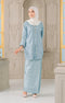 kebaya moden songket mint blue silver