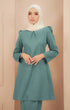 Dahlia Kurung Riau Plain | Dusty Green