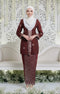 DEFECT SEROJA KEBAYA | MAROON SILVER