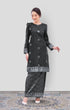 Riza 2.0 Kurung Moden Black Silver front view