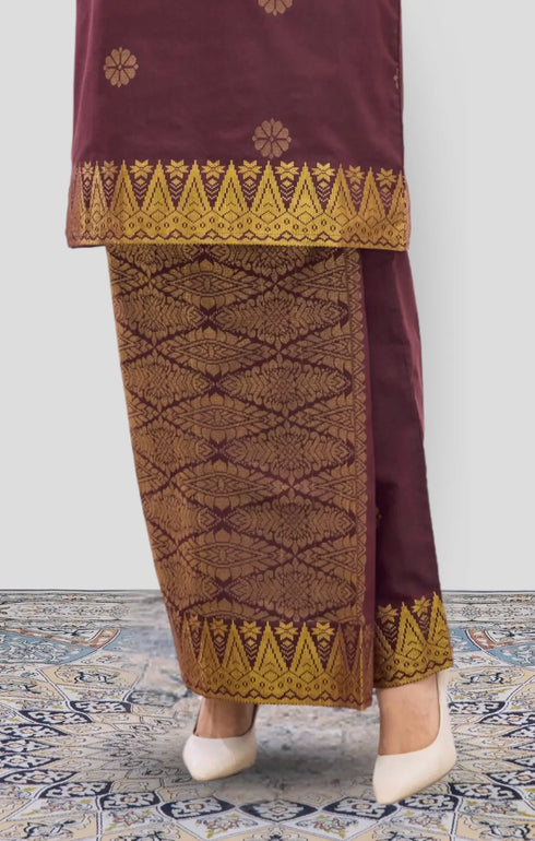 RIZA 2.0 KURUNG MODEN | MAGENTA GOLD