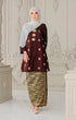 Anggun Kebaya | Dark Maroon Gold