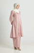 Side view Luna Kebarung Klasik Rose Gold highlighting long straight sleeve and silhouette