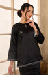 Side view Sophia Kurung Kedah black