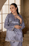 Sophia Kurung Kedah grey close-up view