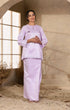 Elegant lilac purple Kurung Kedah outfit