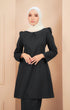 black baju kurung hitam