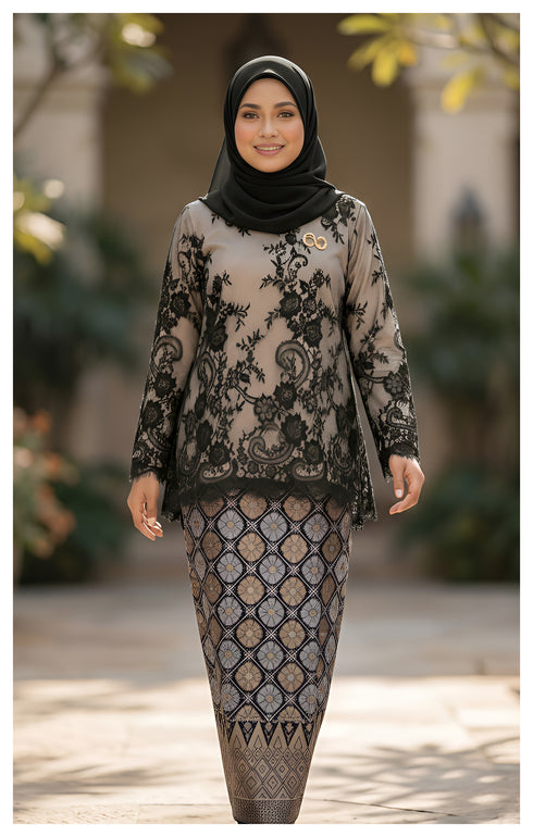 SAFIRA KURUNG KEDAH | BLACK